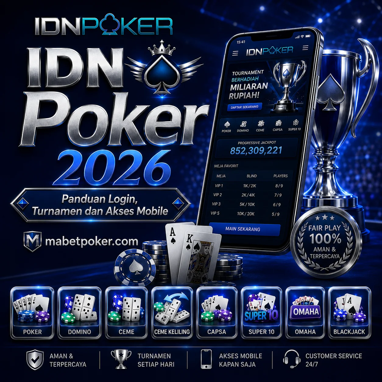 IDN Poker 2026: Panduan Login, Turnamen dan Akses Mobile | MabetPoker